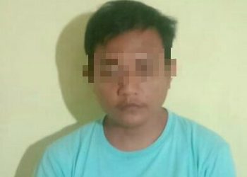 Foto pelaku yang diamankan Polisi.