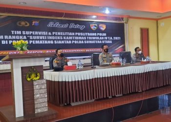 Tim Supervisi dan Penelitian Puslitbang Polri kunjungi Polres  Pematangsiantar.