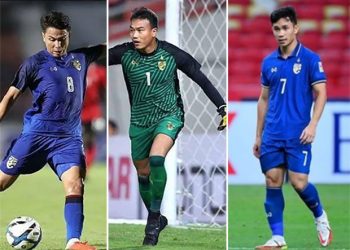 Nama Pemain Timnas Thailand yang Dianggap Lucu, Ada Pemain Titipan. Foto: Kolase