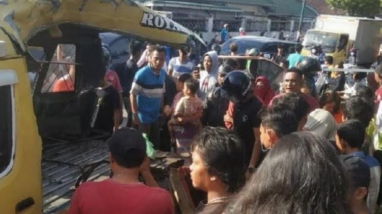 Sopir angkot yang ditabrak kereta api di perlintasan Jalan Sekip, Sei Agul, Medan Barat positif menggunakan narkoba jenis sabu. (Foto: Ist)