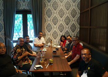 Suasana saat rapat kordinasi antara IMI dan TPL, di Medan, pada Minggu sore lalu (5/12/2021).