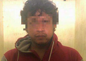 Foto pelaku yang diamankan Polisi.