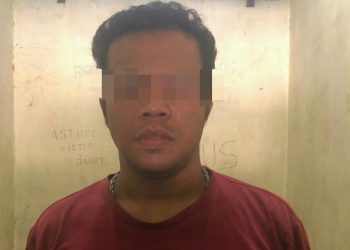 Foto pelaku yang diamankan Polres Simalungun.