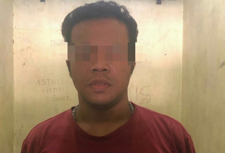 Foto pelaku yang diamankan Polres Simalungun.