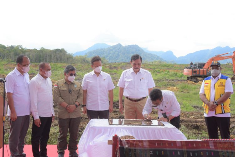 3 Menteri hadiri peletakan batu pertama pembangunan TST2H di Pollung Humbahas.