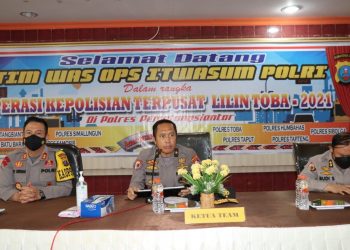 Tim Itwasum Mabes Polri, yang dipimpin, Brigjen Pol. Drs. Suyatno M.Si, pada Kamis (30/12/2021), di Aula Wdidya Satya Brata Polres Pematangsiantar.
