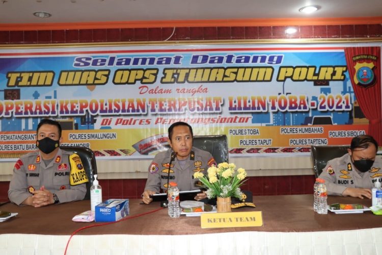 Tim Itwasum Mabes Polri, yang dipimpin, Brigjen Pol. Drs. Suyatno M.Si, pada Kamis (30/12/2021), di Aula Wdidya Satya Brata Polres Pematangsiantar.