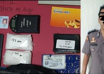 Pengedar sabu mengaku polisi di Bandar Lampung. [Lampungpro.co/Polda Lampung]
