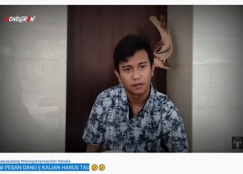 Muhammad Ramadanu (21) atau akrab disapa Danu saat menjalani wawancara yang diunggah di akun YouTube @Monogram Production. Foto/Tangkapan Layar/@Monogram Production