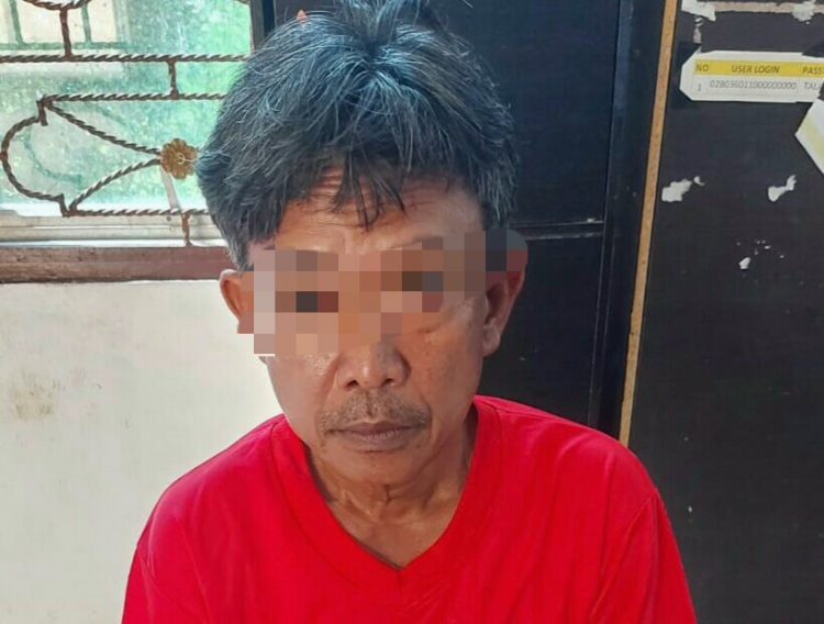 Foto pelaku yang diamankan Polisi.