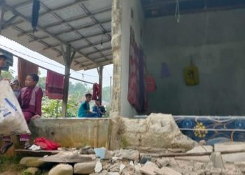 Rumah warga di Kabupaten Bogor dilaporkan rusak akibat gempa M 6,6 Banten (Foto: dok. BPBD Kabupaten Bogor)
