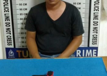 Foto pelaku dan barang bukti sabu yang diamankan Sat Narkoba Polres Pematangsiantar.