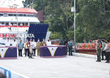 Presiden Joko Widodo dalam kunjungan kerja di Provinsi Sumatera Utara, Rabu (02/02/2022).