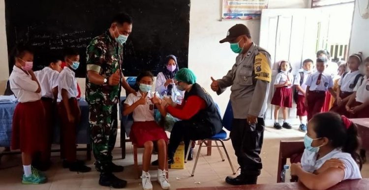 Polres Simalungun bersama Dinkes, percepat vaksinasi booster dan vaksinasi anak.