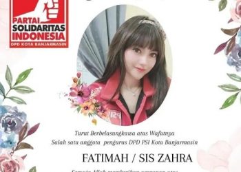 Fatimah atau Sis Zahra, kader PSI yang tewas di samping AKP Novandi (Dok. Instagram PSI)