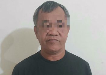 Foto pelaku yang ditangkap Polisi.