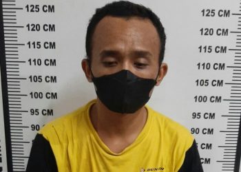 Foto pelaku yang ditangkap Polisi.