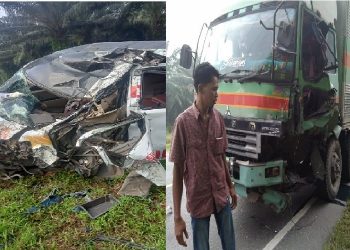 Kecelakaan Maut Ambulans Tabrak Truk di Jalinsum Medan, 1 Tewas 3 Kritis (Foto: Istimewa)