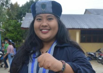 Ketua GMKI cabang Pematangsintar – Simalungun, Juwita Panjaitan.