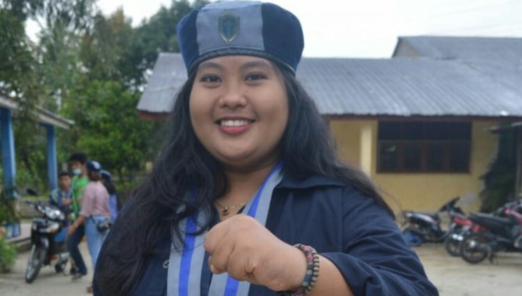 Ketua GMKI cabang Pematangsintar – Simalungun, Juwita Panjaitan.