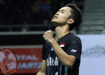 Tunggal putra Indonesia Anthony Sinisuka Ginting menang comeback 9-21, 21-18, dan 21- 19 atas wakil India, Kidambi Srikanth babak 16 besar All England 2022.
