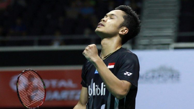 Tunggal putra Indonesia Anthony Sinisuka Ginting menang comeback 9-21, 21-18, dan 21- 19 atas wakil India, Kidambi Srikanth babak 16 besar All England 2022.