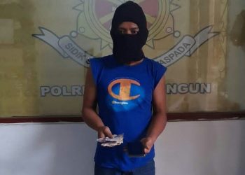 Foto pelaku judi tebak angka yang diamankan Polisi.