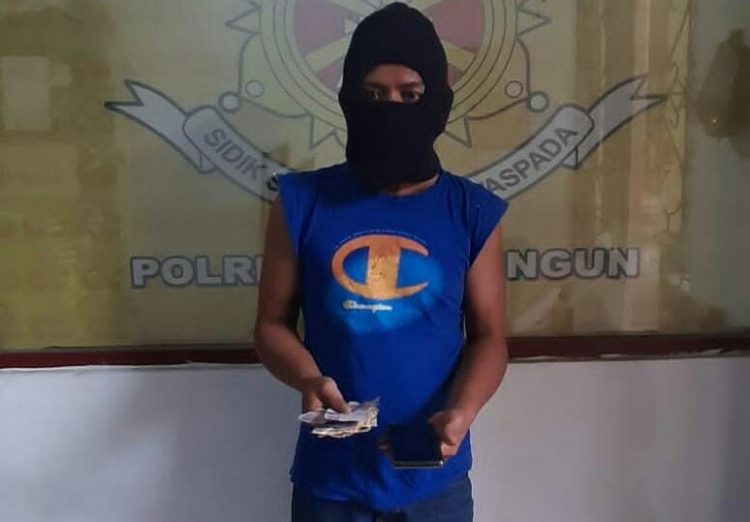 Foto pelaku judi tebak angka yang diamankan Polisi.