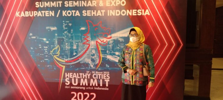 Plt.Wali Kota Pematangsiantar, Susanti Dewayani, Sp.A, menghadiri  pembukaan Summit Seminar dan Expo Kabupaten/Kota Sehat (Healthy City Summit) Indonesia Tahun 2022, di Semarang, Provinsi Jawa Tengah, Senin (28/3/2022).
