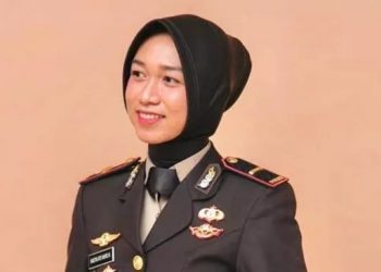 Ipda Nadya Ayu Nurlia, polwan muda yang bertugas jadi Kapolsek Batang Gangsal, Kabupaten Indragiri Hulu. [Ist/Instagram]
