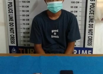 Foto pelaku dan barang bukti yang diamankan Polisi.