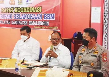 Wakil Bupati Simalungun, H. Zonny Waldi, S,Sos, MM, saat memberikan arahan.