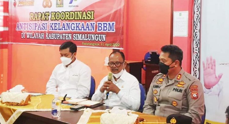 Wakil Bupati Simalungun, H. Zonny Waldi, S,Sos, MM, saat memberikan arahan.
