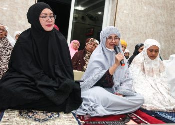 Plt. Wali Kota Pematangsiantar, dr. Susanti Dewayani, Sp.A saat memberikan kata sambutan.