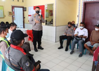 Kapolres Simalungun, AKBP Nicolas Dedy Arifianto SH, SIK, MH, saat memberikan arahan kepada para undangan.