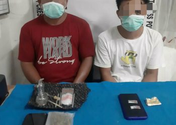 Foto kedua pelaku yang diamankan Polisi.