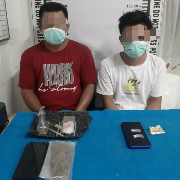 Foto kedua pelaku yang diamankan Polisi.