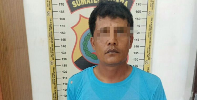 Foto pelaku yang diamankan Polisi.