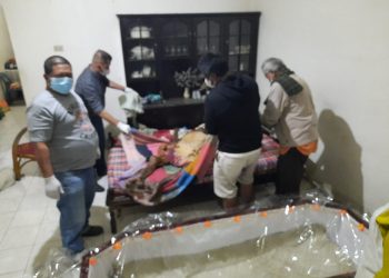 Polsek Parapat saat turun ke lokasi kejadian.