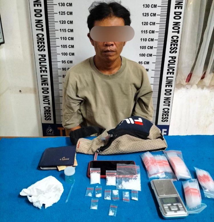 Foto pelaku dan barang bukti yang diamankan Polisi.
