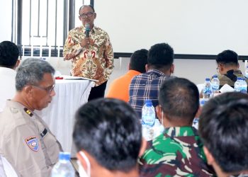 Wakil Bupati, H Zonny Waldi saat menyampaikan kata sambutan.