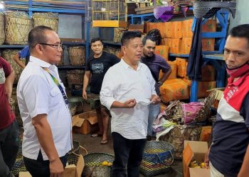 Bupati Simalungun saat kunjungi Pasar Induk Kramat Jati Jakarta Timur, Selasa (10/5/2022).