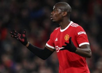 Gelandang sentral Manchester United, Paul Pogba. [Paul ELLIS / AFP]