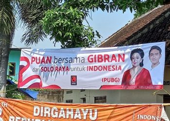 Spanduk Puan-Gibran untuk Indonesia (Foto; dok. Istimewa)