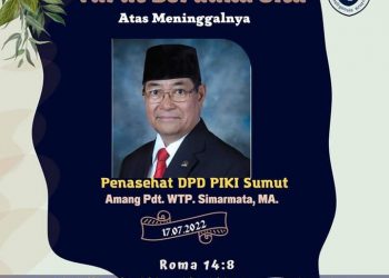 PIKI Sumut kehilangan Pdt. WTP Simarmata.