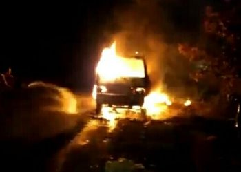 Mobil Terbakar di Jalan By Pass Padangsidimpuan, Pemilik Masih Misterius (Foto: Istimewa)