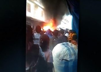 Diduga Korsleting Listrik, 3 Kios Pasar Lugoboti Toba Ludes Terbakar