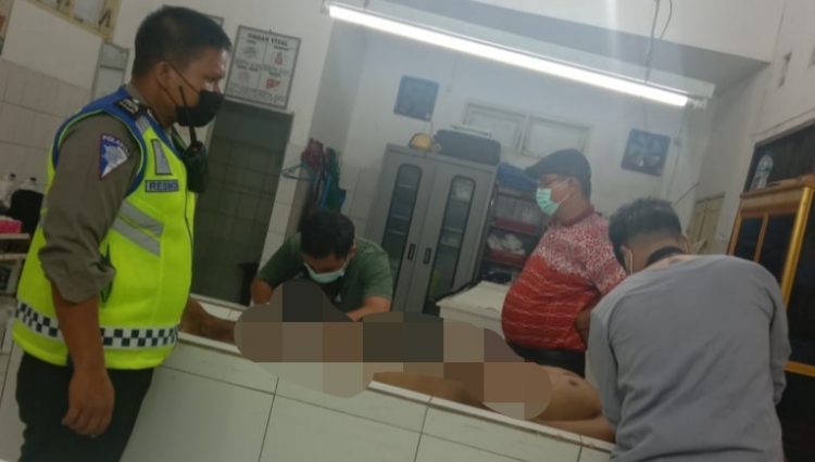 Foto salah satu korban saat di ruang Forensik RSUD dr Djasamen Saragih Pematangsiantar.