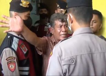 Sebanyak 12 rumah di Jalan Turi Gang Bea Cukai Kelurahan Teladan Timur, Kecamatan Medan Kota, Kota Medan, dieksekusi juru sita PN Medan. Foto/iNews TV/Sadam Husin
