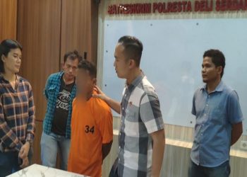 PMN berhasil diringkus petugas Sat Reskrim Polresta Deliserdang di Rumahnya di Kecamatan Bangun Purba Kabupaten Deliserdang, Sabtu (23/7/2022). (Ist)